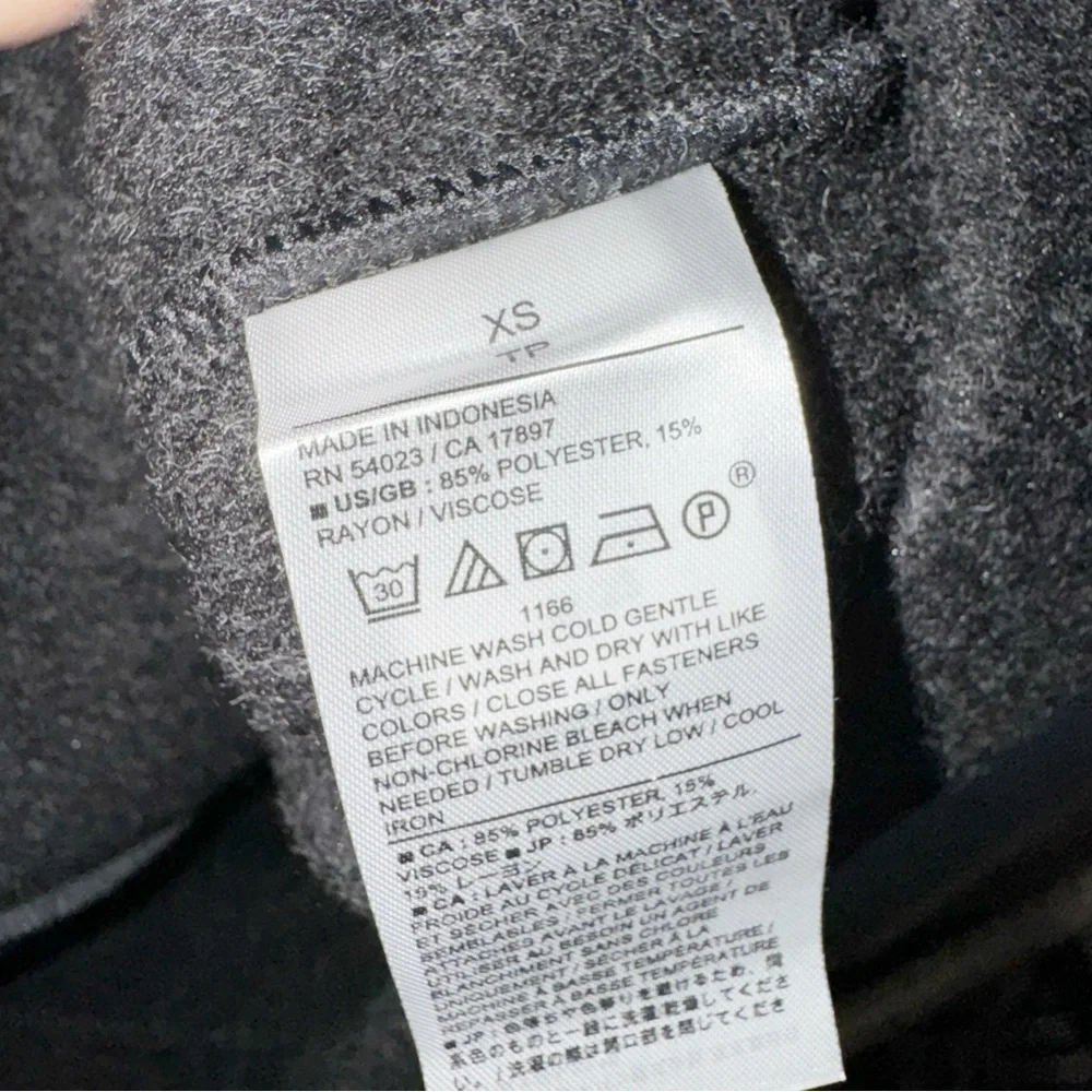 Banana Republic Women’s Brushed Melton Pocket Short Jacket Drk Charcoal Gray XS
